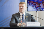 Дмитрий Миляев принял участие в пресс-конференции, посвященной итогам хоккейного сезона 2025/2026 команд системы «Академии хоккея им. Б.П. Михайлова»