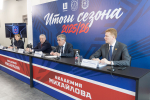 Дмитрий Миляев принял участие в пресс-конференции, посвященной итогам хоккейного сезона 2025/2026 команд системы «Академии хоккея им. Б.П. Михайлова»
