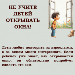 Профилактика выпадений несовершеннолетних из окон