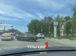 На проспекте Ленина в Туле столкнулись два автомобиля