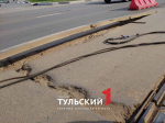 В Туле из-за жары на Пролетарском мосту снова выгнуло рельсы