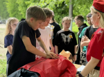 В Новомосковске прошла акция «Равнение на Победу!»