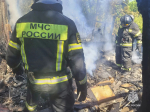 В Суворове сгорел мини-экскаватор