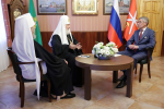 Дмитрий Миляев провел встречу с Патриархом Московским и всея Руси Кириллом и митрополитом Тульским и Ефремовским Алексием