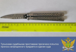 Туляк пытался пронести нож-бабочку в Арбитражный суд