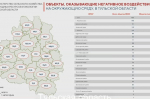 Больше всего «негативных» для экологии объектов в Туле, Новомосковске и Алексине