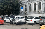 На улице Пушкинской в Туле пять автомобилей попали в массовое ДТП