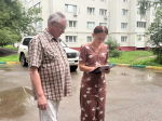 Дарья Герасимова приняла участие в приемке работ по благоустройству