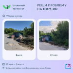 За неделю портал «Открытый регион» решил 1 121 проблему туляков