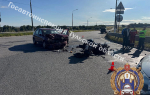 Пенсионер на Renault Logan врезался в мотоциклиста в Киреевском районе