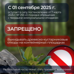Веткам и ботве не место на контейнерных площадках