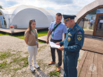 Сотрудники МЧС России провели противопожарный инструктаж на форуме «АГРОПРОдвижение-2026» в Алексинском районе