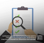 В Пролетарском территориальном округе города Тулы владельцем земельного участка устраняются признаки нарушения земельного законодательства после проведенных министерством профилактических мероприятий