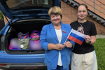 Галина Алешина оказала содействие в отправке вещей, сшитых участницами Общества содействия инвалидам «Открытые Сердца» из Плавска