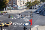 В Туле появился первый диагональный пешеходный переход