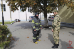 Пожарно-тактическое занятие Росгвардии и МЧС прошло в Туле