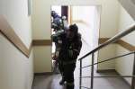 Пожарно-тактическое занятие Росгвардии и МЧС России прошло в Туле