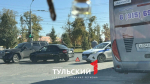 На пересечении улиц Мосина и Советской в Туле столкнулись два автомобиля