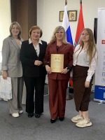 Елене Бобковой вручена Почётная грамота Союза женщин России